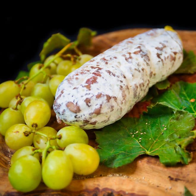 Saucisson sec aux myrtilles