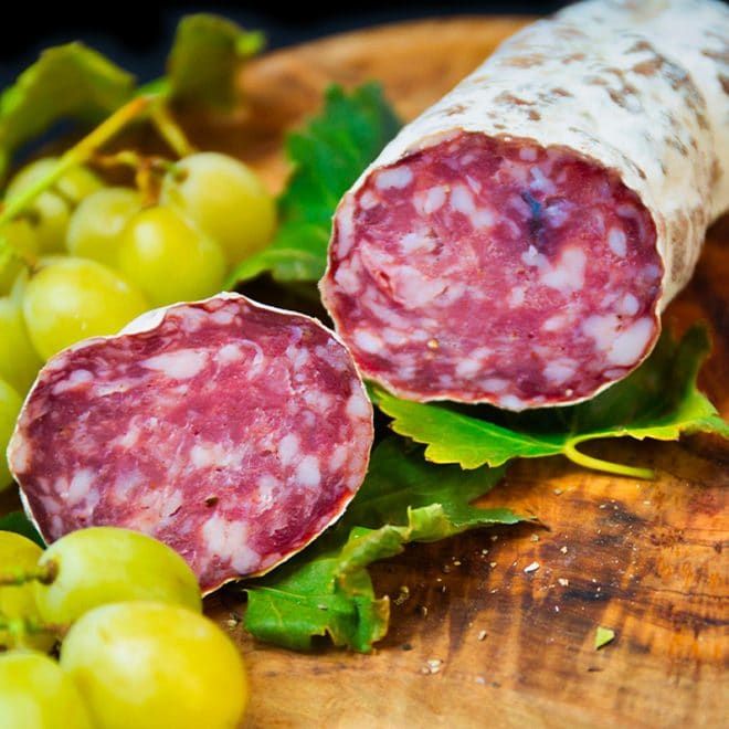Saucisson sec aux myrtilles