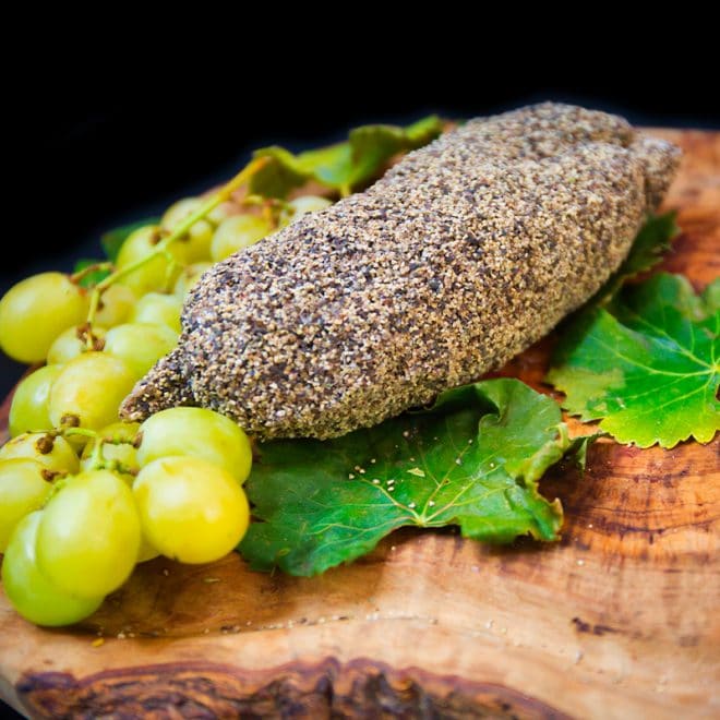 Saucisson sec enrobé au poivre