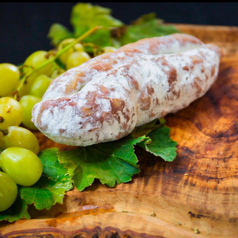 Saucisson sec aux girolles