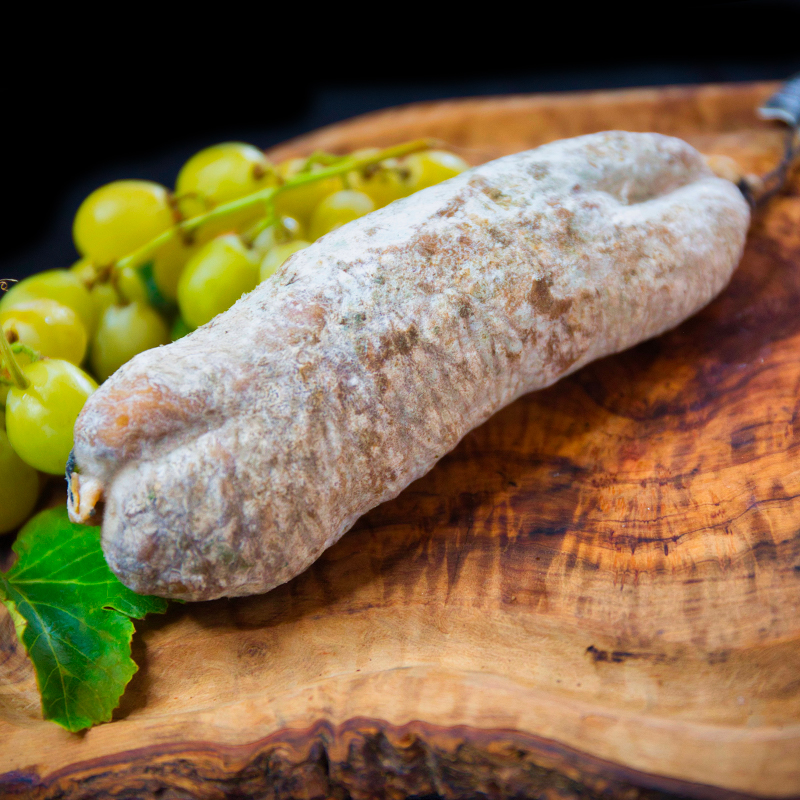 Saucisson sec aux cèpes