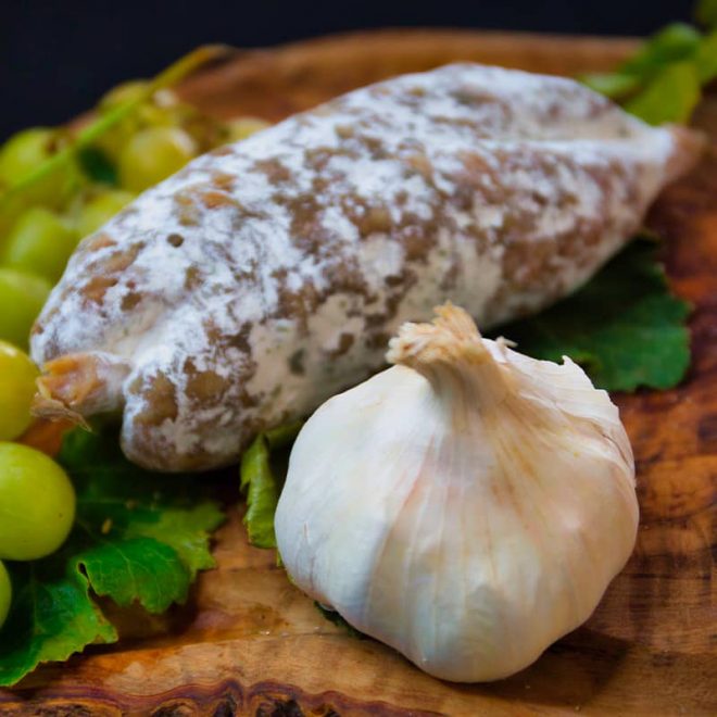 Saucisson pur porc à l'ail