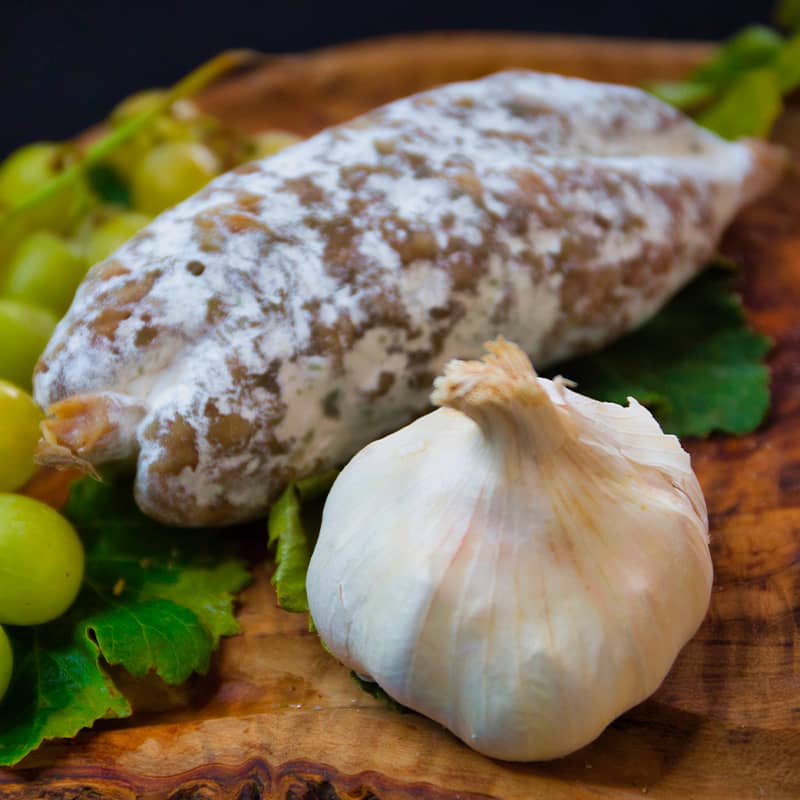 Saucisson pur porc à l'ail
